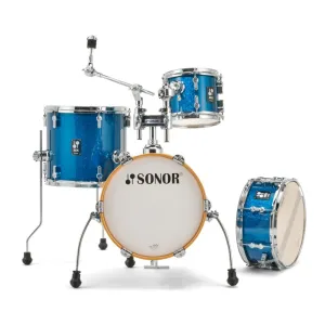 Sonor AQX Series Micro 4-Piece Shell Pack, Blue Ocean Sparkle