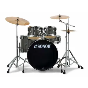 Sonor AQX Stage Set w/ 4000 Series Hardware Set - Transparent Stain Black