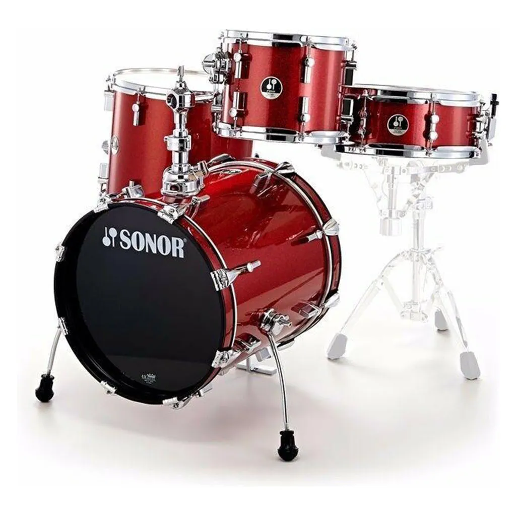 Sonor Safari SE 4-Piece Shell Pack - Red Galaxy Sparkle