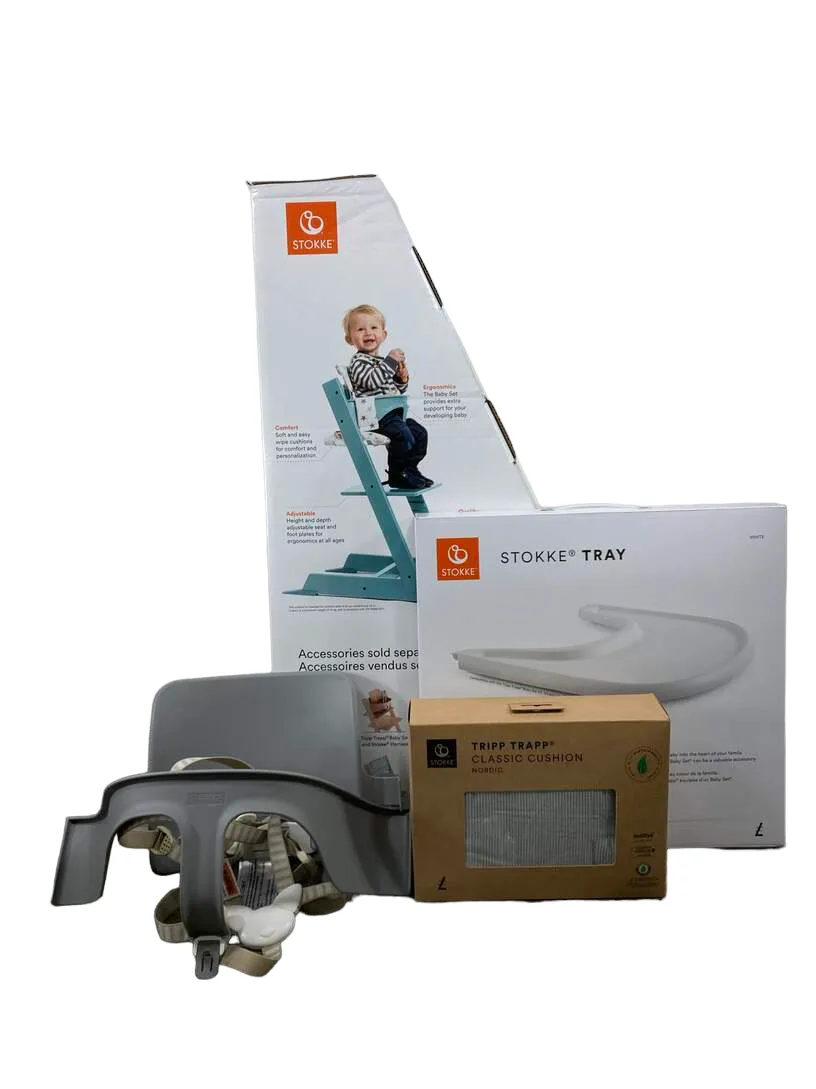 Stokke Tripp Trapp Complete High Chair, Storm Grey, Nordic Grey, 1
