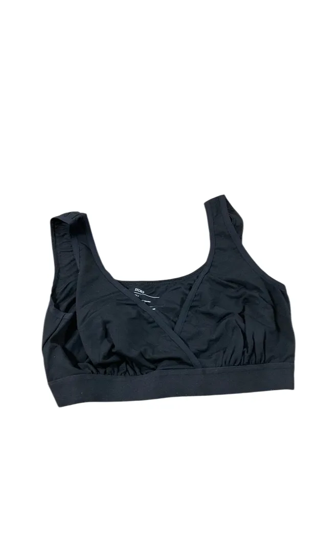 Storq Deluxe Nursing and Sleep Bra, Black, Large