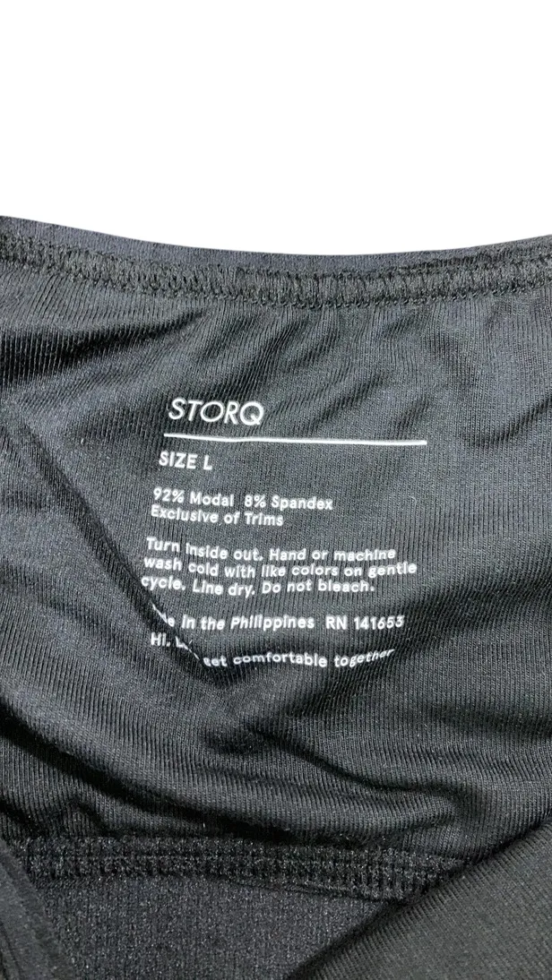 Storq Deluxe Nursing and Sleep Bra, Black, Large