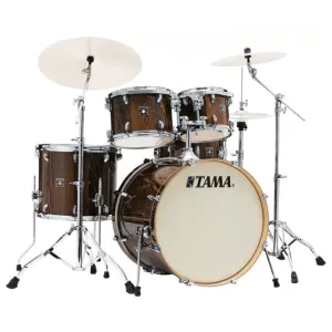 Tama CL52KS Superstar Classic 5-Piece Shell Pack with 22" Bass Drum and SM5W Hardware Pack Included - Gloss Java Lacebark Pine