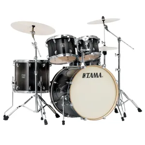 Tama CL52KS Superstar Classic 5-Piece Shell Pack with 22" Bass Drum and SM5W Hardware Pack Included - Transparent Black Burst