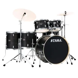 Tama Imperialstar 6-Piece Complete Kit with 22" Bass Drum - Black Oak Wrap