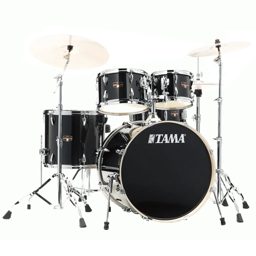 Tama IP52H6W Imperialstar 5-Piece Complete Kit with 22" Bass Drum - Hairline Black
