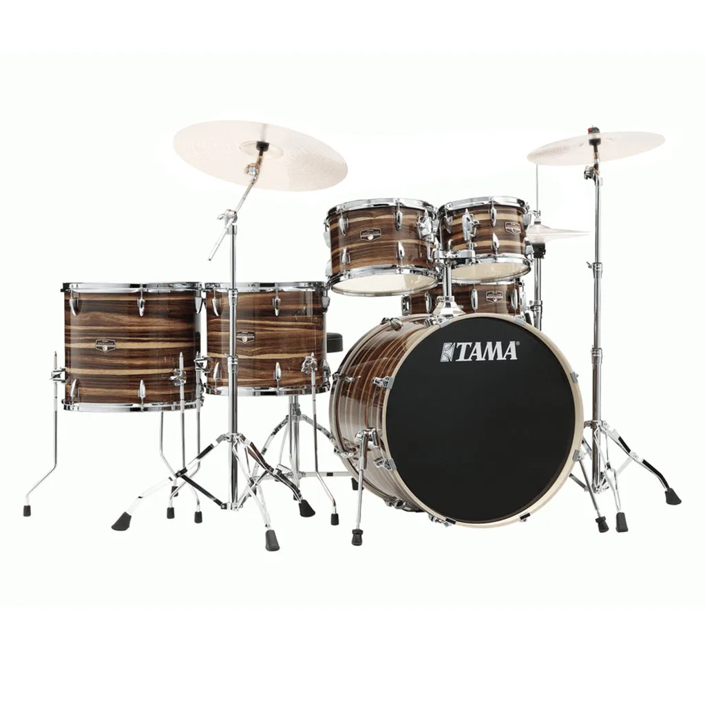 Tama IP62H6W Imperialstar 6-Piece Complete Kit With 22" Bass Drum - Coffee Teak Wrap