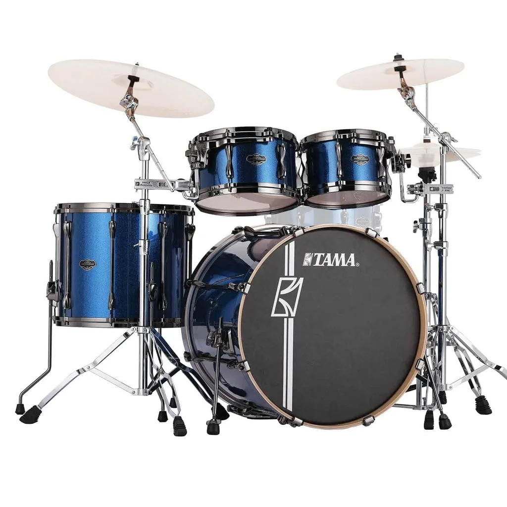 Tama MK52HZBNS Superstar Hyper-Drive Complete Kit with 22" Bass Drum and HB5W Hardware - Indigo Sparkle