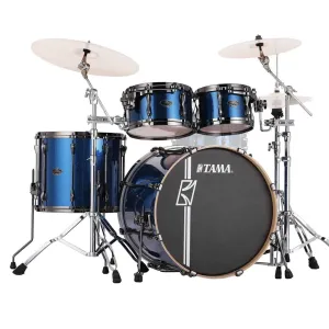 Tama MK52HZBNS Superstar Hyper-Drive Complete Kit with 22" Bass Drum and HB5W Hardware - Indigo Sparkle