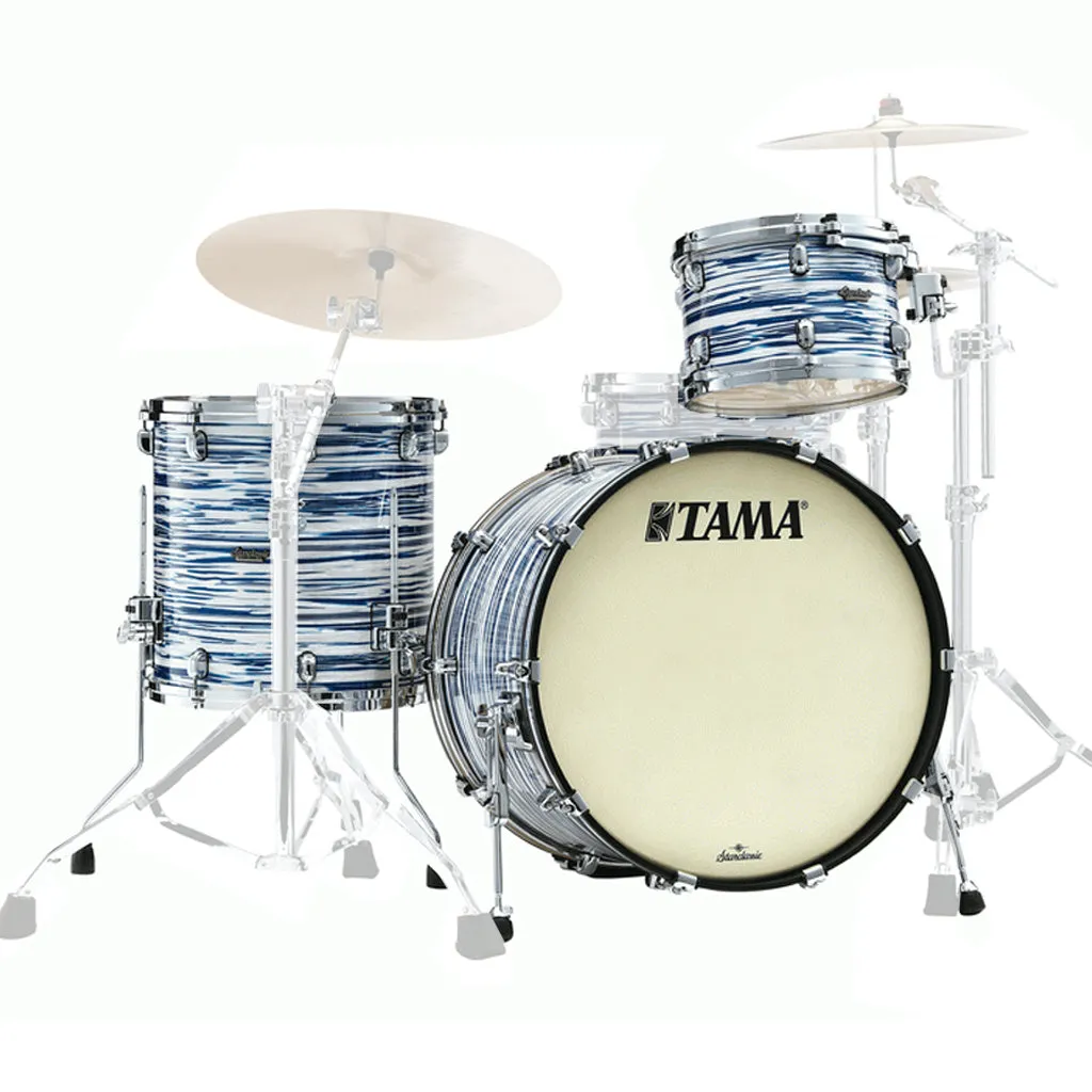 Tama MR32CZS Starclassic Maple 3-Piece Shell Kit - Blue and White Oyster