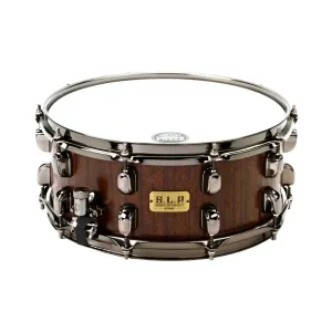 Tama S.L.P. G-Bubinga Snare Drum - 6" x 14" - Satin Mocha Tigerwood