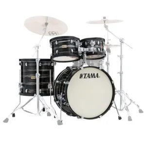 Tama SLP Studio Maple 4-Piece Shell Pack with 22" Bass Drum - Lacquered Charcoal Oyster
