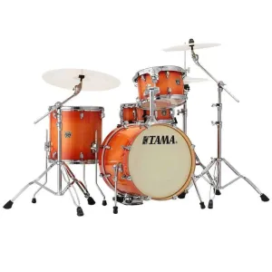 Tama Superstar Classic 4-Piece Shell Pack with 18" Bass Drum and SM5W Hardware Pack Included - Tangerine Lacquer Burst