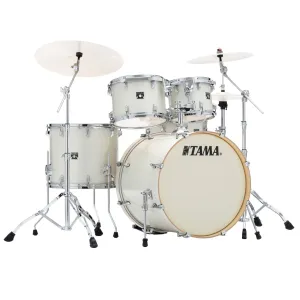 Tama Superstar Classic 5-Piece Shell Pack with 22" Bass Drum and SM5W Hardware Pack Included - Vintage White Sparkle