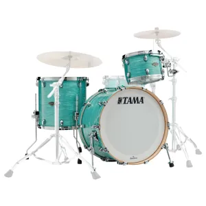 Tama WBR32RZS Starclassic Walnut/Birch 3-Piece Shell Pack with 22" Bass Drum - Surf Green Silk