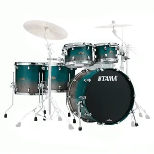 Tama WBS52RZS Starclassic Walnut/Birch 5-Piece Shell Pack with 22" Bass Drum - Satin Sapphire Fade (No Hardware Included)