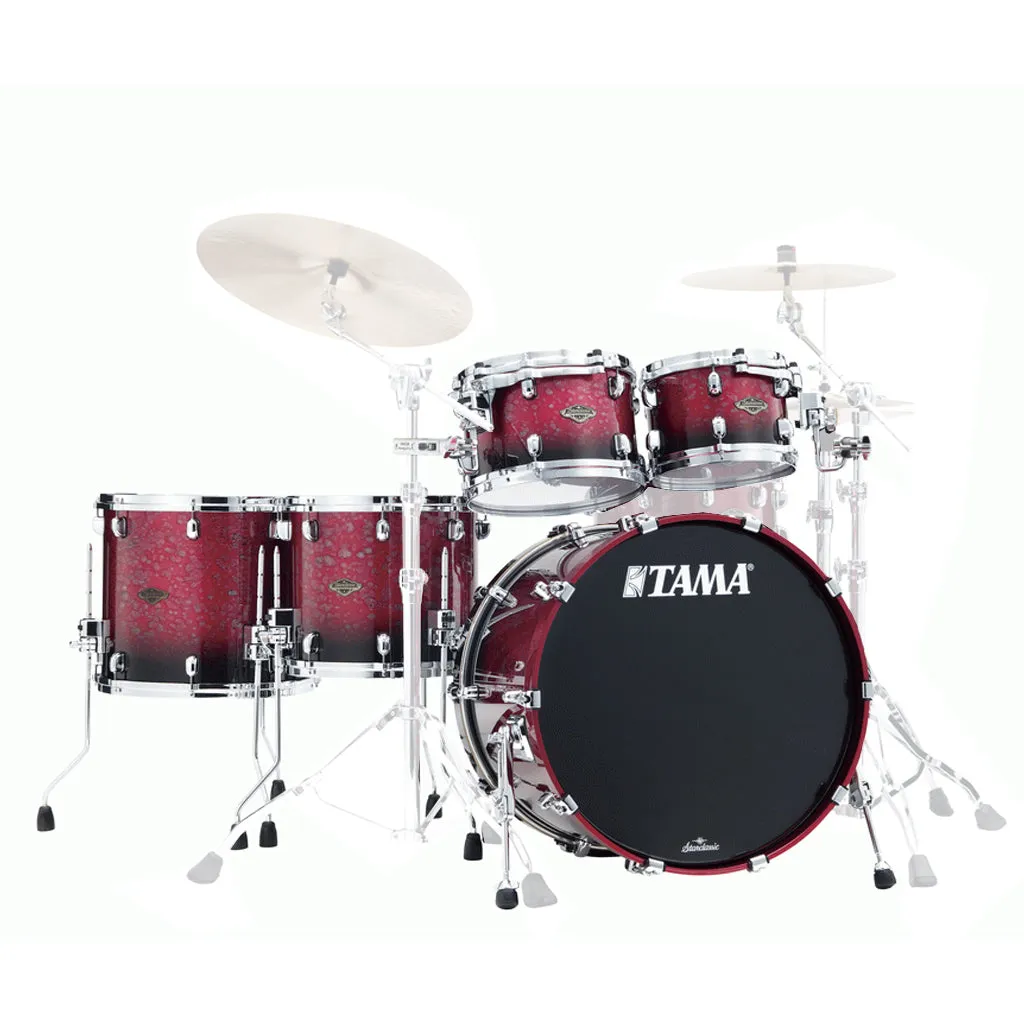 Tama WBS52RZS Starclassic Walnut/Birch 5-Piece Shell Set - Molten Dark Raspberry Fade