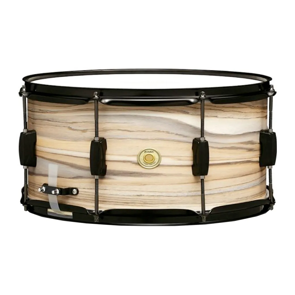 Tama WP148BK Woodworks 14"x8" Snare Drum - Natural Zebrawood Wrap