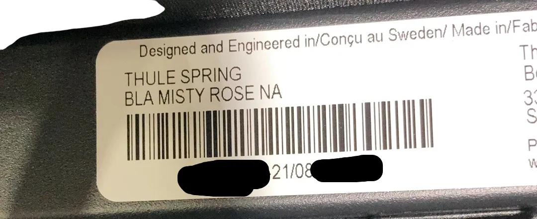 Thule Spring Stroller, 2021, Black, Misty Rose