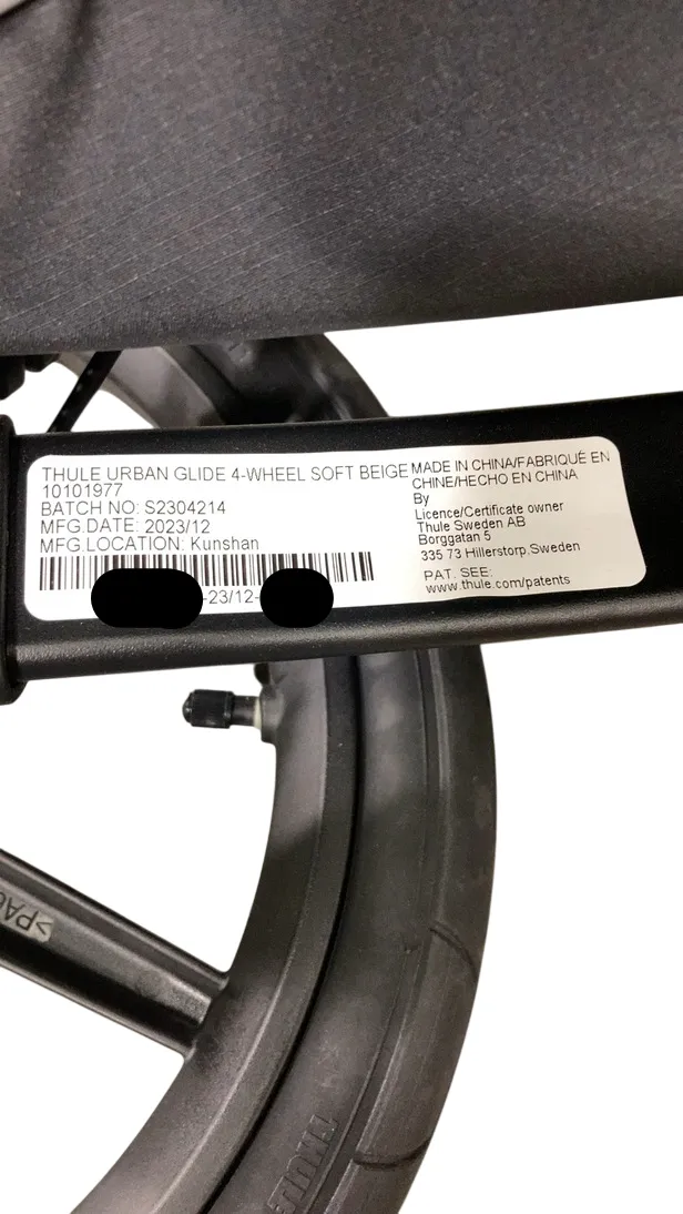 Thule Urban Glide 4-Wheel Stroller, 2023, Soft Beige