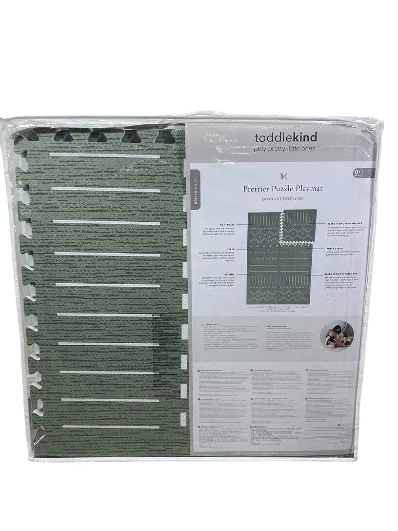 Toddlekind Prettier Puzzle Playmat Standard, Berber, Moss