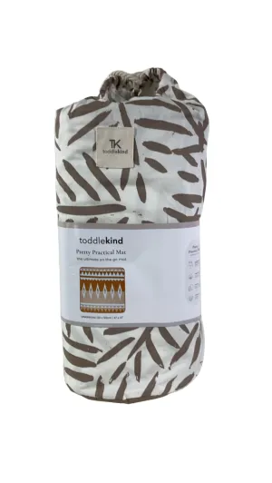 Toddlekind Pretty Practical Mat, Leaves/Tan