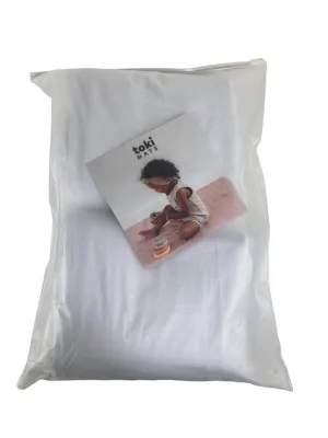 Toki Kids Waterproof Bamboo Cover, White, 2 Pack, Mega